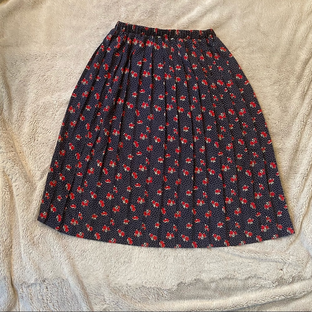 Vintage Leslie Fay Pleated Skirt Size 6